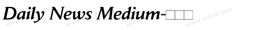 Daily News Medium字体转换